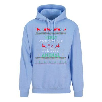 Merry Christmas Animal Filthy Ya Xmas Pajama Family Matching  Unisex Surf Hoodie