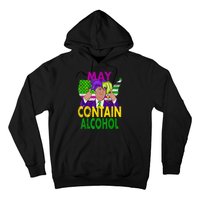 May Contain Alcohol Funny Trump Mardi Gras Hoodie