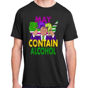 May Contain Alcohol Funny Trump Mardi Gras Adult ChromaSoft Performance T-Shirt