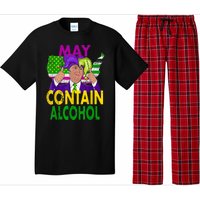 May Contain Alcohol Funny Trump Mardi Gras Pajama Set