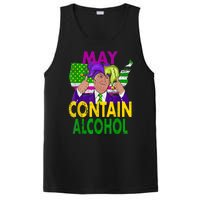 May Contain Alcohol Funny Trump Mardi Gras PosiCharge Competitor Tank