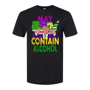 May Contain Alcohol Funny Trump Mardi Gras Softstyle CVC T-Shirt