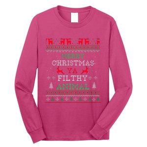 Merry Christmas Animal Filthy Ya Xmas Pajama Family Matching Long Sleeve Shirt