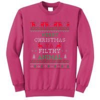 Merry Christmas Animal Filthy Ya Xmas Pajama Family Matching Sweatshirt