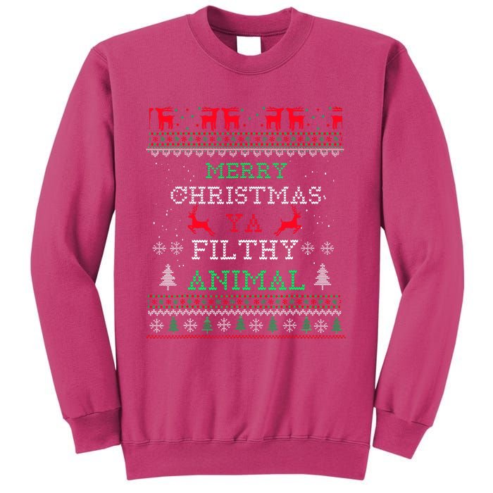 Merry Christmas Animal Filthy Ya Xmas Pajama Family Matching Sweatshirt