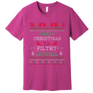 Merry Christmas Animal Filthy Ya Xmas Pajama Family Matching Premium T-Shirt