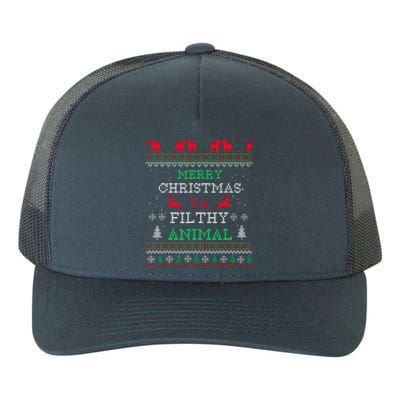 Merry Christmas Animal Filthy Ya Xmas Pajama Family Matching Yupoong Adult 5-Panel Trucker Hat