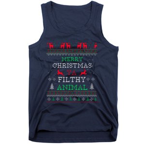 Merry Christmas Animal Filthy Ya Xmas Pajama Family Matching Tank Top