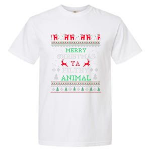 Merry Christmas Animal Filthy Ya Xmas Pajama Family Matching Garment-Dyed Heavyweight T-Shirt