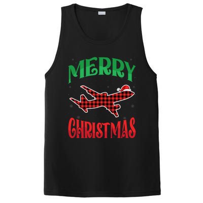 Merry Christmas Aviation Santa Hat Airplane Pilots Xmas Gift PosiCharge Competitor Tank