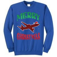 Merry Christmas Aviation Santa Hat Airplane Pilots Xmas Gift Sweatshirt