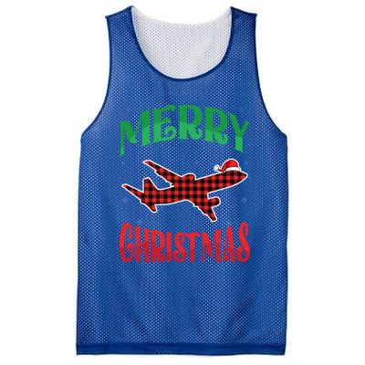 Merry Christmas Aviation Santa Hat Airplane Pilots Xmas Gift Mesh Reversible Basketball Jersey Tank