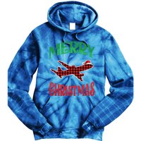 Merry Christmas Aviation Santa Hat Airplane Pilots Xmas Gift Tie Dye Hoodie