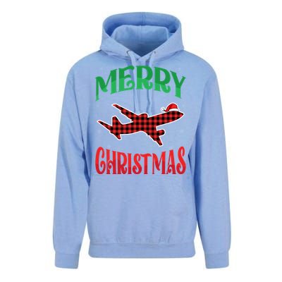 Merry Christmas Aviation Santa Hat Airplane Pilots Xmas Gift Unisex Surf Hoodie