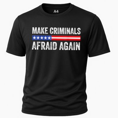 Make Criminals Afraid Again USA Rights Sarcastic US Flag Performance Shirt