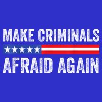 Make Criminals Afraid Again USA Rights Sarcastic US Flag 16 in Basic Backpack