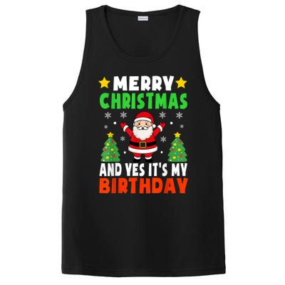 Merry Christmas And Yes It's My Birthday Christmas Party PosiCharge Competitor Tank