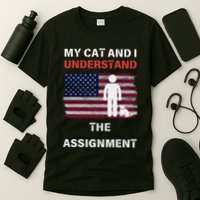 My Cat And I Understand The Assignment Usa Flag T-Shirt