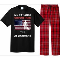 My Cat And I Understand The Assignment Usa Flag Pajama Set