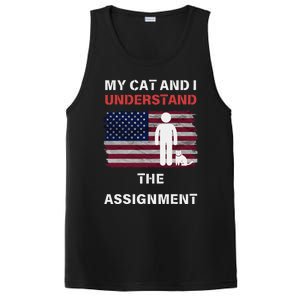 My Cat And I Understand The Assignment Usa Flag PosiCharge Competitor Tank