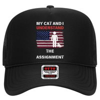 My Cat And I Understand The Assignment Usa Flag Trucker Hat