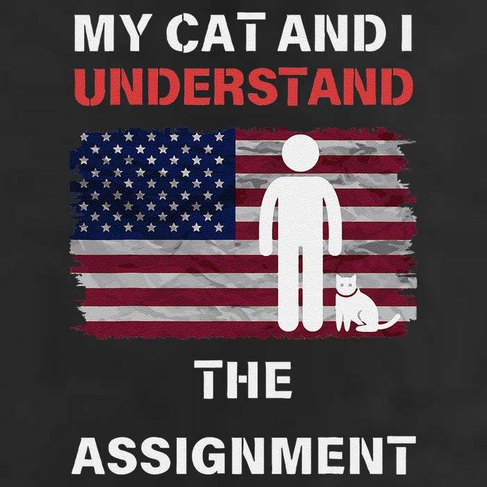 My Cat And I Understand The Assignment Usa Flag Trucker Hat