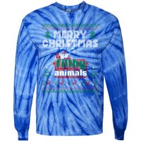 Merry Christmas Animal Filthy Ya Ugly Sweater Style Matching Gift Tie-Dye Long Sleeve Shirt