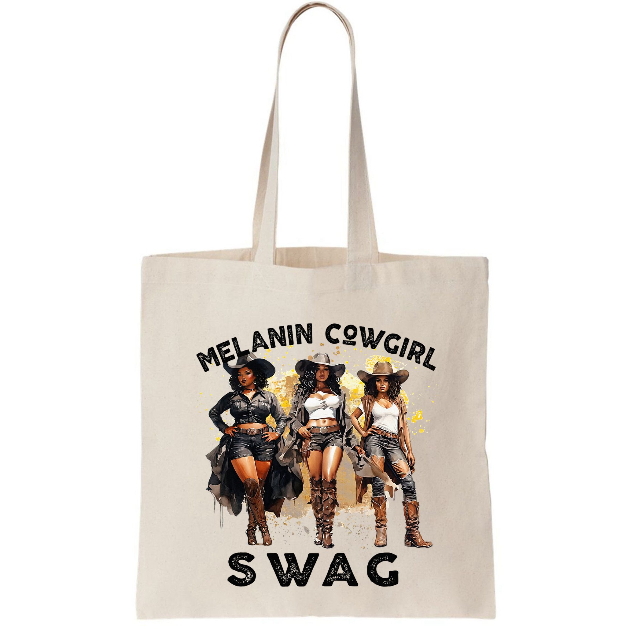 Melanin Cowgirls African Melanin Cowgirl Swag Juneteenth Bag