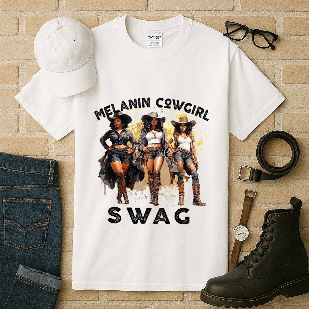 Melanin Cowgirls African Melanin Cowgirl Swag Juneteenth Tall T-Shirt