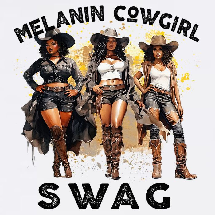 Melanin Cowgirls African Melanin Cowgirl Swag Juneteenth Tall T-Shirt
