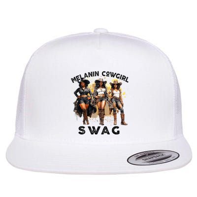 Melanin Cowgirls African Melanin Cowgirl Swag Juneteenth Flatbill Hat