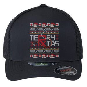 Merry Christmas Apothecary Apotheke Ugly Christmas Swea Flexfit Unipanel Trucker Cap