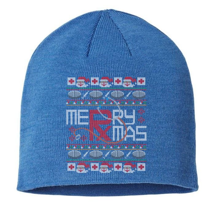 Merry Christmas Apothecary Apotheke Ugly Christmas Swea Sustainable Beanie