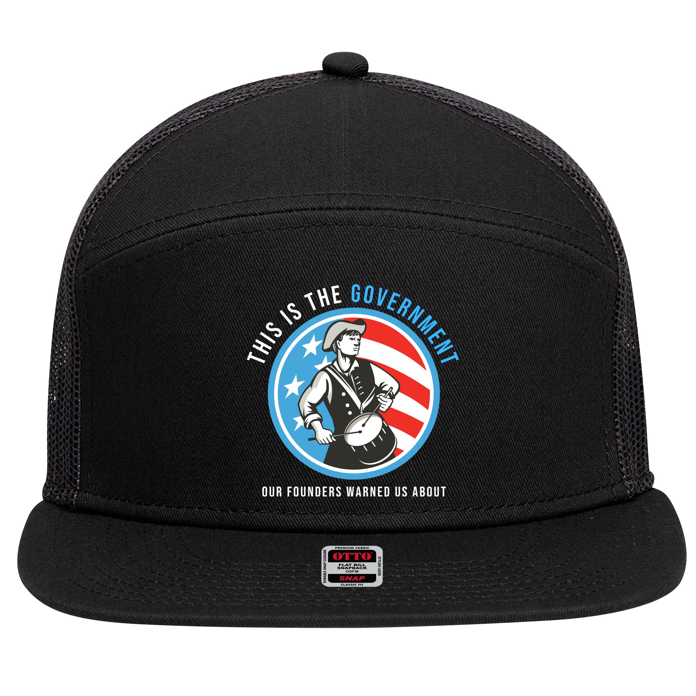MAGA Conservative Anti Joe Biden 7 Panel Mesh Trucker Snapback Hat