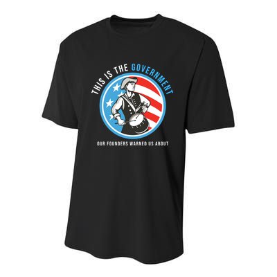 MAGA Conservative Anti Joe Biden Youth Performance Sprint T-Shirt