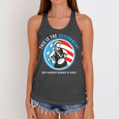 MAGA Conservative Anti Joe Biden Women's Knotted Racerback Tank