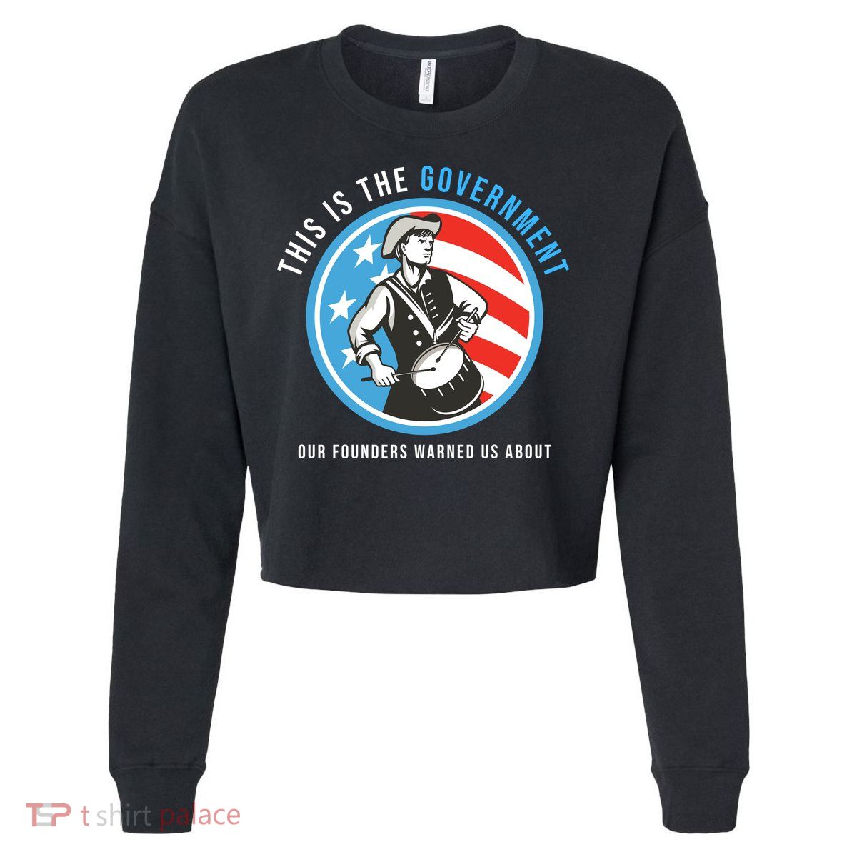 MAGA Conservative Anti Joe Biden Cropped Pullover Crew