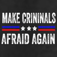 Make Criminals Afraid Again USA Rights Sarcastic US Flag Adult Drive Performance Visor