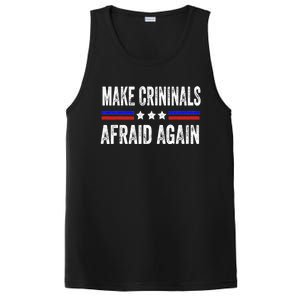 Make Criminals Afraid Again USA Rights Sarcastic US Flag PosiCharge Competitor Tank