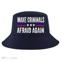 Make Criminals Afraid Again USA Rights Sarcastic US Flag Cool Comfort Performance Bucket Hat