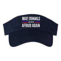 Make Criminals Afraid Again USA Rights Sarcastic US Flag Visor