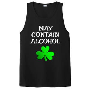 May Contain Alcohol Funny St. Saint Patrick's Day PosiCharge Competitor Tank