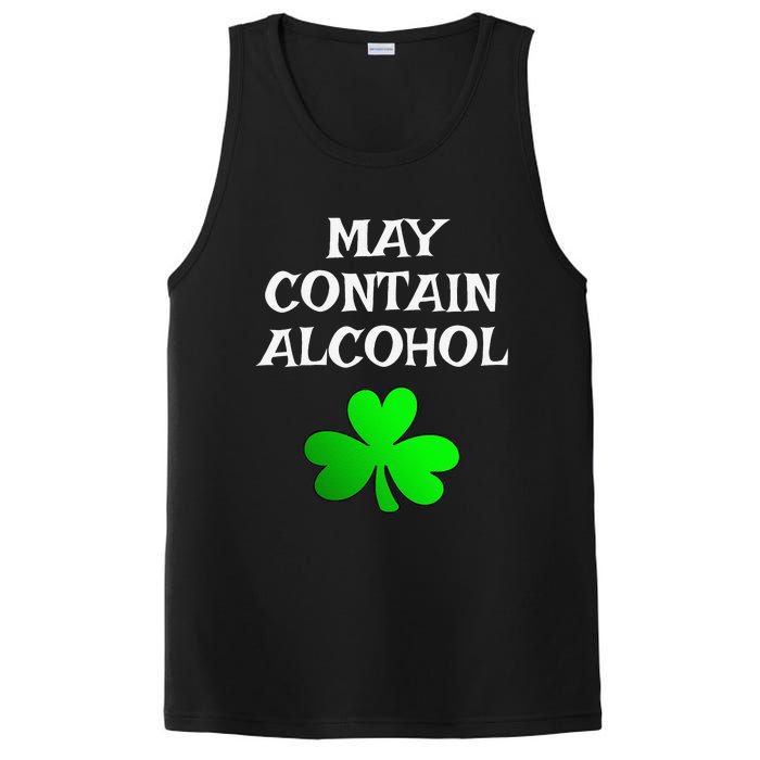 May Contain Alcohol Funny St. Saint Patrick's Day PosiCharge Competitor Tank