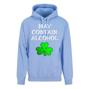 May Contain Alcohol Funny St. Saint Patrick's Day Unisex Surf Hoodie