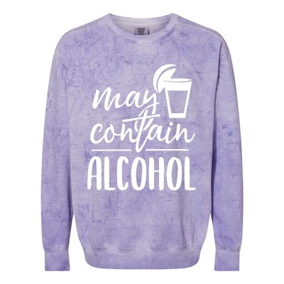 May Contain Alcohol Colorblast Crewneck Sweatshirt