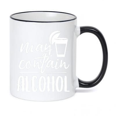 May Contain Alcohol 11oz Black Color Changing Mug