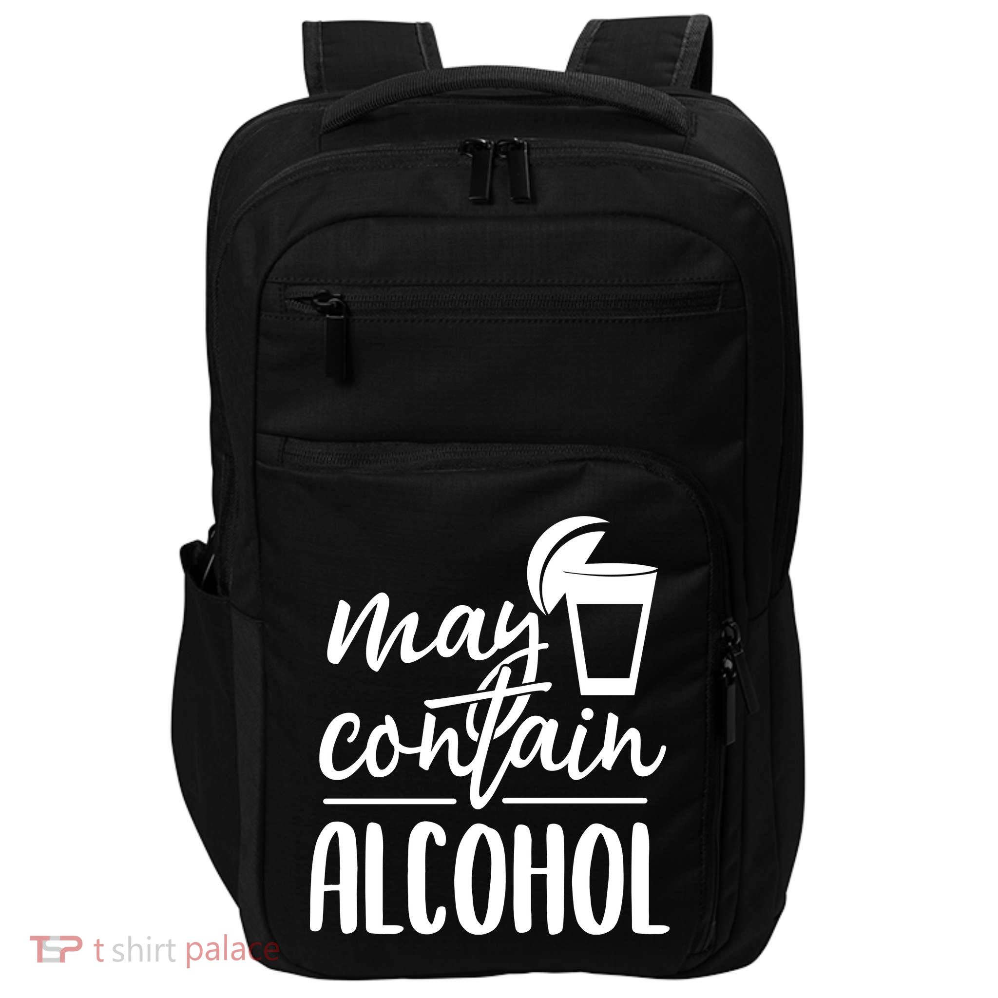 May Contain Alcohol Impact Tech Backpack