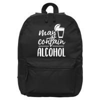 May Contain Alcohol 16 in Basic Backpack