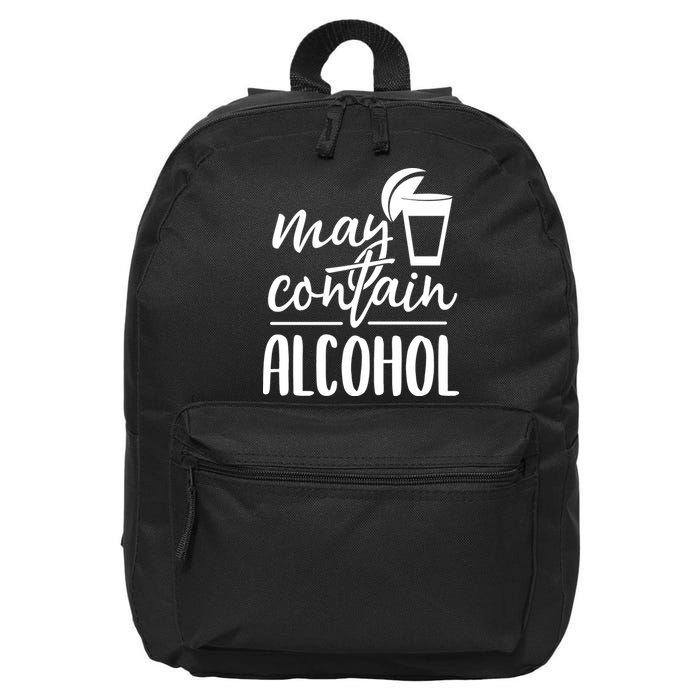 May Contain Alcohol 16 in Basic Backpack