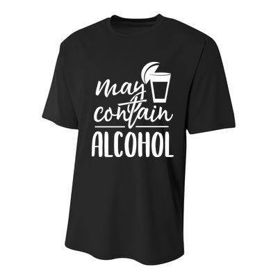 May Contain Alcohol Youth Performance Sprint T-Shirt